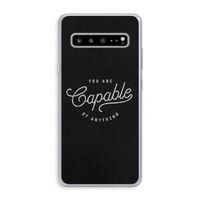 Capable: Samsung Galaxy S10 5G Transparant Hoesje
