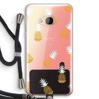 Ananasjes: HTC U Play Transparant Hoesje met koord Ananasjes: HTC U Play Transparant Hoesje met koord