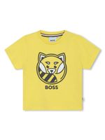 BOSS Kidswear t-shirt en coton à imprimé graphique - Jaune - thumbnail