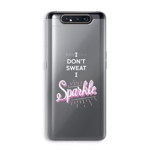 Sparkle quote: Samsung Galaxy A80 Transparant Hoesje