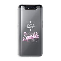 Sparkle quote: Samsung Galaxy A80 Transparant Hoesje