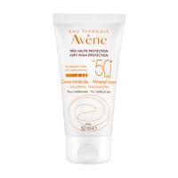 Avène Solaires Gamme Blanche 100% Minérale Crème Minérale SPF50+ 50ml
