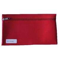 Schooletui 15x26cm met rits skai helder rood