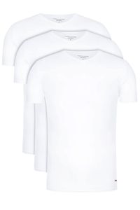 Tommy Hilfiger T-shirts V-hals stretch 3-pack wit