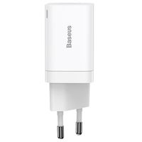 Baseus Super Si Pro Snellader 30W - USB-C, USB-A - Wit