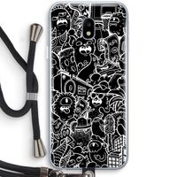 Vexx Black City : Samsung Galaxy J3 (2017) Transparant Hoesje met koord Vexx Black City : Samsung Galaxy J3 (2017) Transparant Hoesje met koord