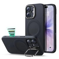 iPhone 17 Cloud Soft Magnetic Case (Camera Control, Stash Stand) - Black