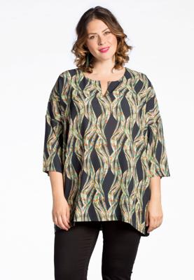 Yoek Wijde tuniek LIANNE | Multi | Maat 58/60