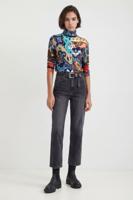 Gebreide boho-trui - BLACK - XS