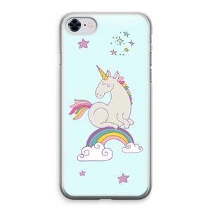 Regenboog eenhoorn: iPhone 8 Transparant Hoesje