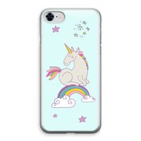 Regenboog eenhoorn: iPhone 8 Transparant Hoesje