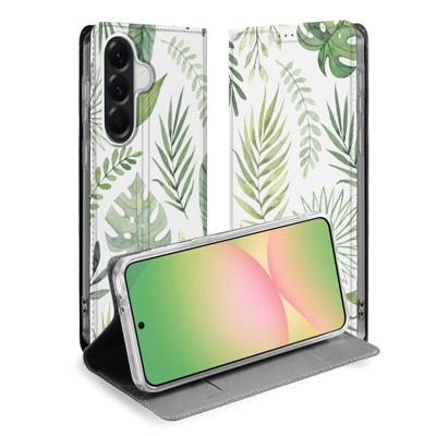 Bookcase Samsung Galaxy A57 Leaves