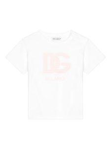 Dolce & Gabbana Kids t-shirt en coton à logo imprimé - Blanc