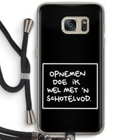 Schotelvod: Samsung Galaxy S7 Transparant Hoesje met koord