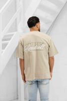 Quotrell Futura T-Shirt Heren Beige/Wit - Maat S - Kleur: BeigeWit | Soccerfanshop