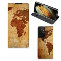 Samsung Galaxy S21 Ultra | Book Cover | Wereldkaart