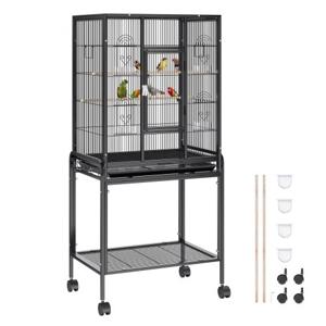 VEVOR vogelvolière 61x43x137cm vogelkooi gemaakt van Q195 koolstofstaal vogelhuis voor 2-3 middelgrote tot grote vogels volière met slot Bird Home Bird Builder