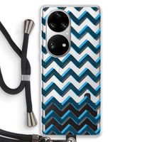 Onderbroken lijn: Huawei P50 Pro Transparant Hoesje met koord