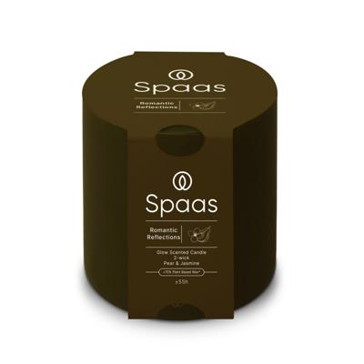 Spaas Glow Geurkaars 2-wiek 55u - Romantic Reflections