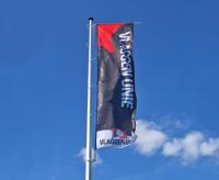Polyester hijsbare baniermast 9 meter