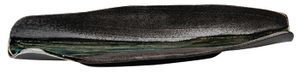 Groen/Grijs Rechthoekig Bord - Green Grey Oribe Series - 40 x 11 cm