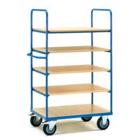 Fetra Hauptartikel 8342 Etagewagen Staal Poedercoating Laadvermogen (max.): 500 kg Stralend blauw (RAL 5007)