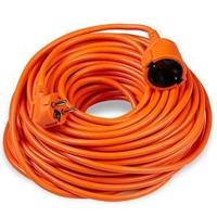 Verlengsnoer | PVC | oranje | 2x1,5qmm | 20m | Technik