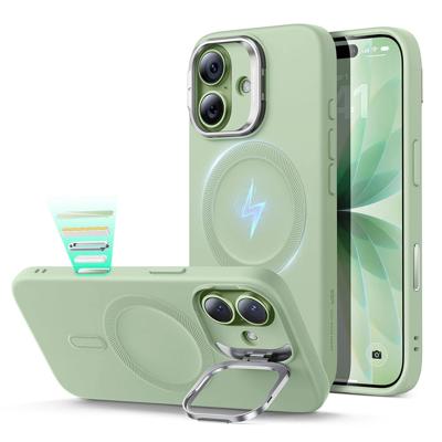 iPhone 17 Cloud Soft Magnetic Case (Camera Control, Stash Stand) - Sage Green