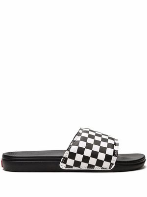 Vans claquettes La Costa à damier - Blanc