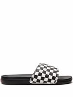 Vans claquettes La Costa à damier - Blanc