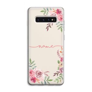 Rozen: Samsung Galaxy S10 4G Transparant Hoesje