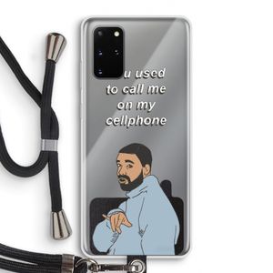Hotline bling: Samsung Galaxy S20 Plus Transparant Hoesje met koord
