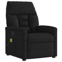 Massagestoel microvezelstof zwart