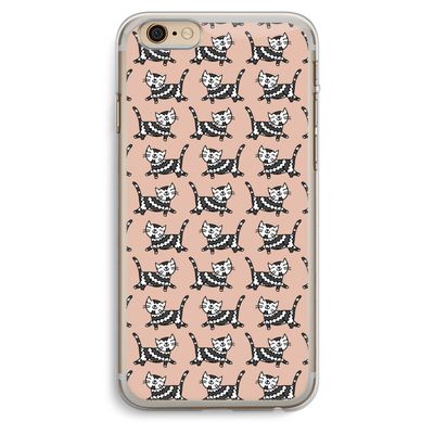 Zwarte poes: iPhone 6 Plus / 6S Plus Transparant Hoesje