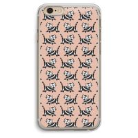 Zwarte poes: iPhone 6 Plus / 6S Plus Transparant Hoesje