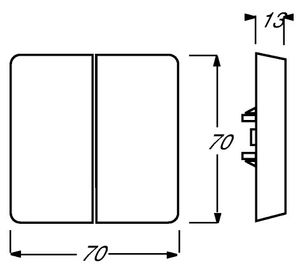 2126-32  - Cover plate for venetian blind 2126-32