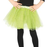 Fiesta Petticoat/tutu rokje - meisjes - lime groen - 31 cm - Tule onderrokje - kinderen
