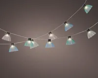 Lumineo solar stringlights lichtsnoer - Meerkleurig blue tone