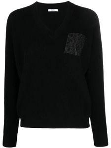 Peserico pull en maille métallisée - Noir