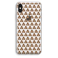 Poop emoji: iPhone XS Max Transparant Hoesje