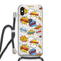 Pow Smack: iPhone XS Transparant Hoesje met koord