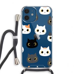 Katten: iPhone 12 mini Transparant Hoesje met koord