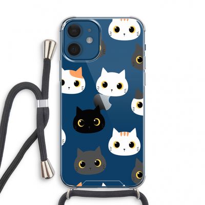 Katten: iPhone 12 mini Transparant Hoesje met koord