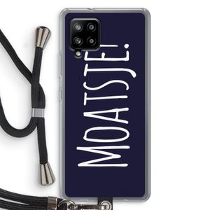 Moatsje!: Samsung Galaxy A42 5G Transparant Hoesje met koord