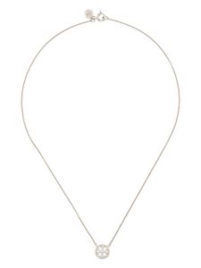 Tory Burch collier Miller Double T orné de cristaux - Argent