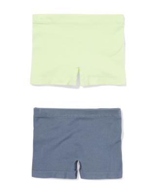 HEMA Kinderboxers Naadloos Rib - 2 Stuks Lime (lime)