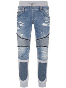 Philipp Plein Skull & Bones tapered jeans - Bleu