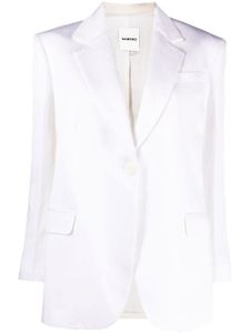 SANDRO blazer à simple boutonnage - Blanc