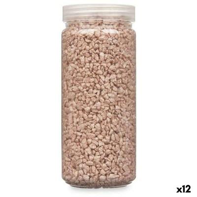 Decoratieve stenen Gift Decor Bruin 2 - 5 mm 700 g 6,5 x 15,5 x 6,5 cm 6,2 x 15,3 x 6,2 cm (12 Stuks)