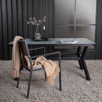 Nohr Tuintafel 'Sauel' Spraystone, 160 x 90cm, kleur Zwart Nohr Tuintafel 'Sauel' Spraystone, 160 x 90cm, kleur Zwart